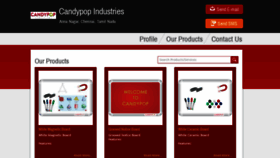 What Candypopindustries.com website looked like in 2019 (4 years ago)