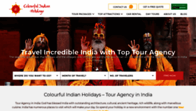 What Colourfulindianholidays.com website looked like in 2019 (4 years ago)