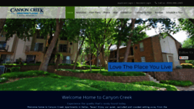 What Canyoncreekapartmenthomes.com website looked like in 2019 (4 years ago)