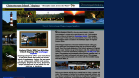 What Chincoteagueisland.org website looked like in 2019 (4 years ago)