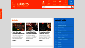 What Culinar.ro website looked like in 2019 (4 years ago)