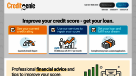 What Creditgenie.co.za website looked like in 2019 (4 years ago)