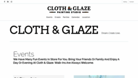 What Clothandglaze.com website looked like in 2019 (4 years ago)