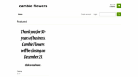 What Cambieflowers.com website looked like in 2019 (4 years ago)