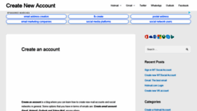 What Create-anaccount.com website looked like in 2019 (4 years ago)
