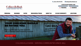 What Collinsvillesavings.com website looked like in 2019 (4 years ago)