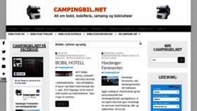 What Campingbil.net website looked like in 2019 (4 years ago)