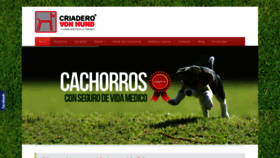 What Criaderovonhund.com website looked like in 2019 (4 years ago)