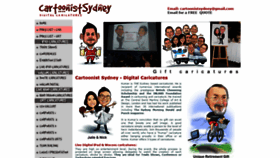 What Cartoonistsydney.com.au website looked like in 2019 (4 years ago)
