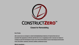 What Constructzero.com website looked like in 2019 (4 years ago)