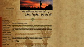 What Chriswestfall.com website looked like in 2019 (4 years ago)