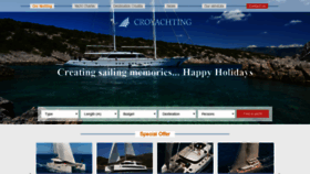What Cro-yachting.com website looked like in 2019 (4 years ago)