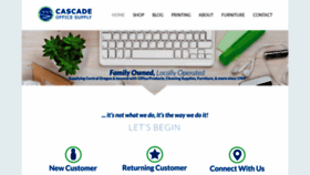 What Cascadeoffice.com website looked like in 2019 (4 years ago)