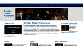 What Christiantheatre.org website looked like in 2019 (4 years ago)