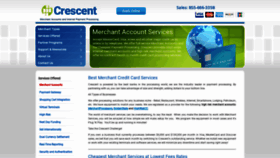 What Crescentprocessing.com website looked like in 2019 (4 years ago)