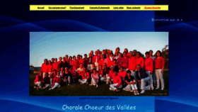 What Choeurdesvallees.fr website looked like in 2019 (4 years ago)