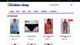 What Cotton-shop.cz website looked like in 2019 (4 years ago)