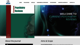 What Currentpsychiatryreviews.com website looked like in 2019 (6 years ago)
