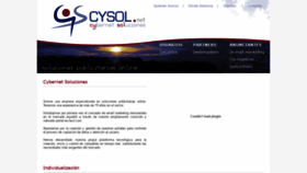 What Cysol.net website looked like in 2019 (4 years ago)