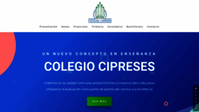 What Colegiocipreses.com website looked like in 2019 (4 years ago)