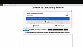 What Contadordecaracteres.com website looked like in 2019 (4 years ago)