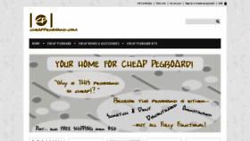 What Cheappegboard.com website looked like in 2019 (4 years ago)
