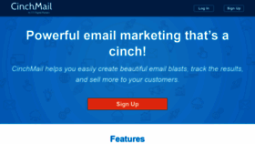 What Cinchmail.com website looked like in 2019 (4 years ago)