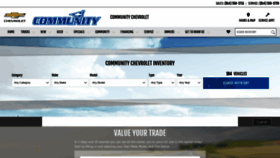 What Communitychevrolet.com website looked like in 2019 (4 years ago)