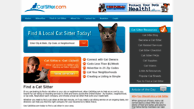 What Catsitter.com website looked like in 2019 (4 years ago)