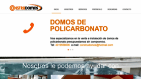 What Construdomos.com.mx website looked like in 2019 (4 years ago)