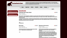 What Cockertech.net website looked like in 2019 (5 years ago)