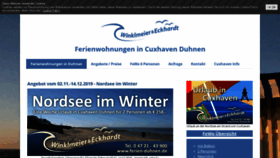What Cuxhaven-urlaub-in-duhnen.de website looked like in 2019 (4 years ago)