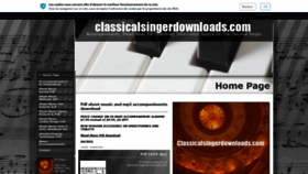 What Classicalsingerdownloads.com website looked like in 2019 (4 years ago)