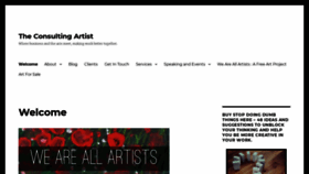 What Consultingartist.com website looked like in 2019 (4 years ago)