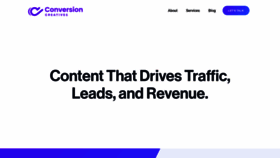 What Conversioncreatives.com website looked like in 2019 (4 years ago)