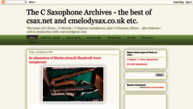 What Cmelodysax.co.uk website looked like in 2019 (4 years ago)