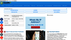 What Checkmyip.com website looked like in 2019 (4 years ago)