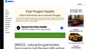 What Clubpeugeot.es website looked like in 2019 (4 years ago)