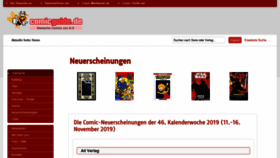 What Comicguide.de website looked like in 2019 (4 years ago)