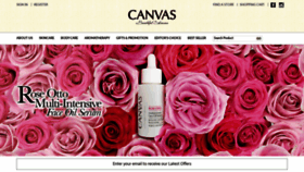 What Canvasbeauty.com website looked like in 2019 (4 years ago)