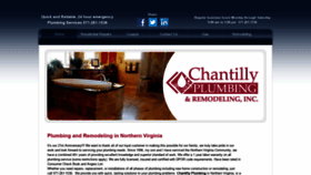 What Chantillyplumbing.com website looked like in 2019 (4 years ago)