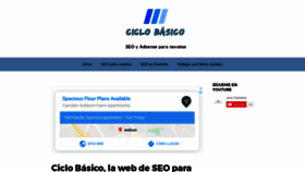 What Ciclobasico.com website looked like in 2019 (4 years ago)