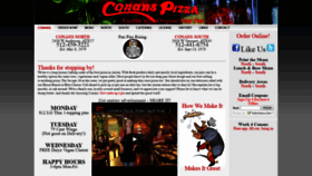 What Conanspizza.com website looked like in 2019 (4 years ago)
