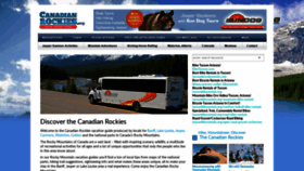 What Canadianrockies.org website looked like in 2019 (4 years ago)