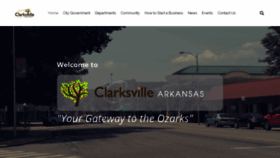 What Clarksvillear.gov website looked like in 2019 (4 years ago)