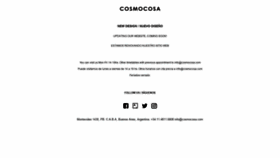 What Cosmocosa.com website looked like in 2019 (4 years ago)