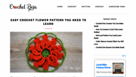 What Crochetbeja.com website looked like in 2019 (4 years ago)