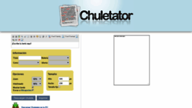 What Chuletator.net website looked like in 2019 (4 years ago)