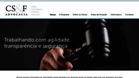 What Csfadvocacia.com.br website looked like in 2019 (4 years ago)