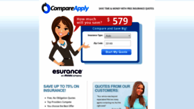 What Compareapply.com website looked like in 2019 (4 years ago)
